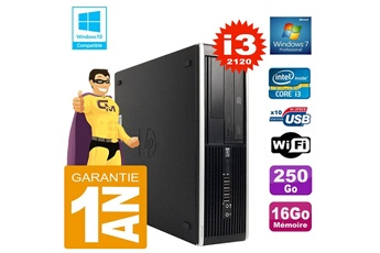 PC De Bureau HP PC HP Compaq 8300 Sff Core I3-2120 Ram 16Go Disque 250 Go Graveur Dvd WiFi W7