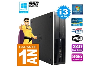 PC De Bureau HP PC HP Compaq 8300 Sff Core I3-3220 Ram 8Go Disque 240 Go SSD Graveur Dvd WiFi W7