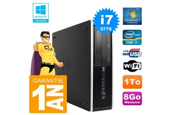 PC De Bureau HP PC HP Compaq 8300 Sff Core i7-3770 Ram 8Go Disque 1 To Graveur Dvd WiFi W7