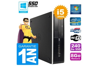 PC De Bureau HP PC HP Compaq 8300 Sff Core i5-2400 Ram 8Go Disque 240 Go SSD Graveur Dvd WiFi W7