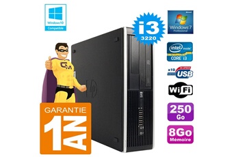 Pc De Bureau Hp Pc Hp Compaq 8300 Sff Core I3-3220 Ram 8Go Disque 250 Go Graveur Dvd Wifi W7