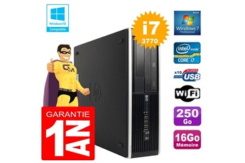 PC De Bureau HP PC HP Compaq 8300 Sff Core i7-3770 Ram 16Go Disque 250 Go Graveur Dvd WiFi W7