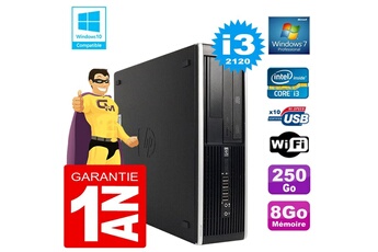 Pc De Bureau Hp Pc Hp Compaq 8300 Sff Core I3-2120 Ram 8Go Disque 250 Go Graveur Dvd Wifi W7