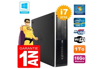 PC De Bureau HP PC HP Compaq 8300 Sff Core i7-3770 Ram 16Go Disque 1 To Graveur Dvd WiFi W7