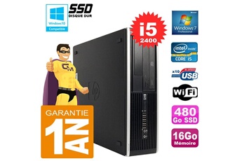 Pc De Bureau Hp Pc Hp Compaq 8300 Sff Core I5-2400 Ram 16Go Disque 480Go Ssd Graveur Dvd Wifi W7
