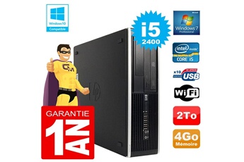 PC De Bureau HP PC HP Compaq 8300 Sff Core i5-2400 Ram 4Go Disque 2 To Graveur Dvd WiFi W7
