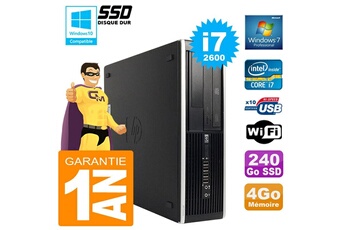 Pc De Bureau Hp Pc Hp Compaq 8300 Sff Core I7-2600 Ram 4Go Disque 240 Go Ssd Graveur Dvd Wifi W7