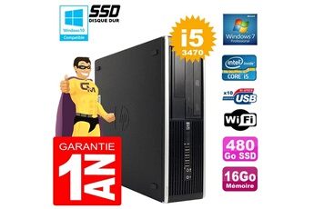 Pc De Bureau Hp Pc Hp Compaq 8300 Sff Core I5-3470 Ram 16Go Disque 480Go Ssd Graveur Dvd Wifi W7