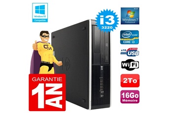 PC De Bureau HP PC HP Compaq 8300 Sff Core I3-3220 Ram 16Go Disque 2 To Graveur Dvd WiFi W7