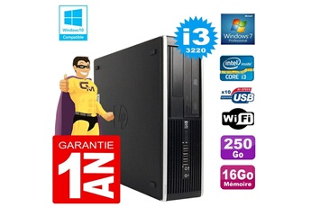 PC De Bureau HP PC HP Compaq 8300 Sff Core I3-3220 Ram 16Go Disque 250 Go Graveur Dvd WiFi W7