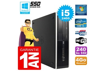 Pc De Bureau Hp Pc Hp Compaq 8300 Sff Core I5-2400 Ram 4Go Disque 240 Go Ssd Graveur Dvd Wifi W7