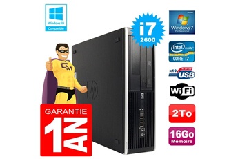 PC De Bureau HP PC HP Compaq 8300 Sff Core i7-2600 Ram 16Go Disque 2 To Graveur Dvd WiFi W7