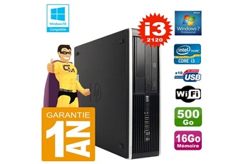 PC De Bureau HP PC HP Compaq 8300 Sff Core I3-2120 Ram 16Go Disque 500 Go Graveur Dvd WiFi W7