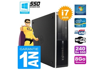 PC De Bureau HP PC HP Compaq 8300 Sff Core i7-2600 Ram 8Go Disque 240 Go SSD Graveur Dvd WiFi W7