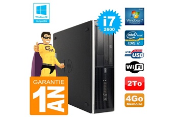 PC De Bureau HP PC HP Compaq 8300 Sff Core i7-2600 Ram 4Go Disque 2 To Graveur Dvd WiFi W7