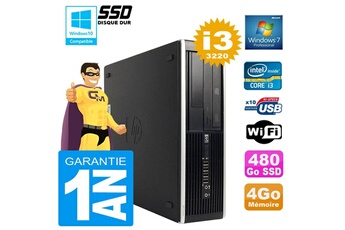 PC De Bureau HP PC HP Compaq 8300 Sff Core I3-3220 Ram 4Go Disque 480 Go SSD Graveur Dvd WiFi W7
