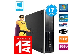 Pc De Bureau Hp Pc Hp Compaq 8300 Sff Core I7-2600 Ram 16Go Disque 1 To Graveur Dvd Wifi W7