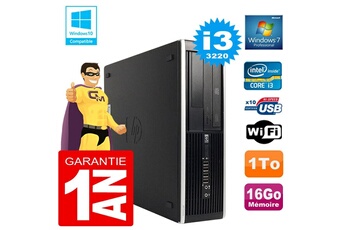 PC De Bureau HP PC HP Compaq 8300 Sff Core I3-3220 Ram 16Go Disque 1 To Graveur Dvd WiFi W7
