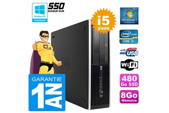 Pc De Bureau Hp Pc Hp Compaq 8300 Sff Core I5-2400 Ram 8Go Disque 480 Go Ssd Graveur Dvd Wifi W7