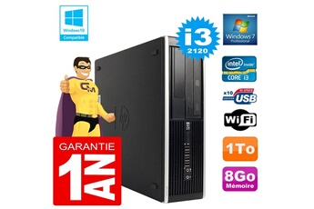 Pc De Bureau Hp Pc Hp Compaq 8300 Sff Core I3-2120 Ram 8Go Disque 1 To Graveur Dvd Wifi W7