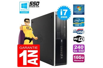 PC De Bureau HP PC HP Compaq 8300 Sff Core i7-2600 Ram 16Go Disque 240Go SSD Graveur Dvd WiFi W7