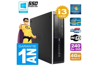 PC De Bureau HP PC HP Compaq 8300 Sff Core I3-3220 Ram 4Go Disque 240 Go SSD Graveur Dvd WiFi W7