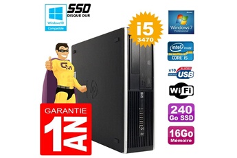 PC De Bureau HP PC HP Compaq 8300 Sff Core i5-3470 Ram 16Go Disque 240Go SSD Graveur Dvd WiFi W7