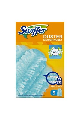 Accessoires de ménage Swiffer - Recharges pour Plumeau Attrape-poussière Duster - 9 Plumeaux