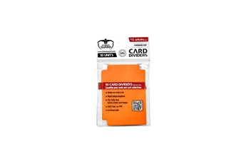 Carte à collectionner Ultimate Guard Ultimate guard - 10 intercalaires pour cartes card dividers taille standard orange