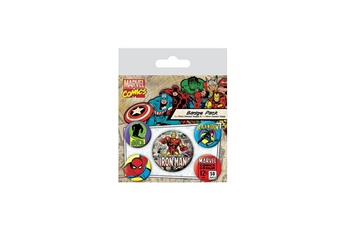 Figurine pour enfant Pyramid International Marvel comics - pack 5 badges iron man