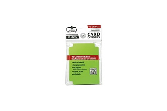Carte à collectionner Ultimate Guard Ultimate guard - 10 intercalaires pour cartes card dividers taille standard vert clair
