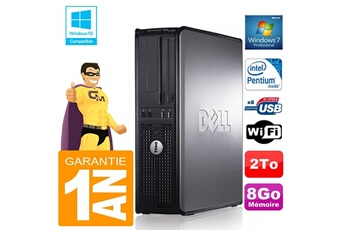 PC De Bureau Dell PC Dell 780 Dt Intel E5300 Ram 8Go Disque 2 To Graveur Dvd WiFi W7