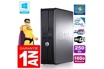 Pc De Bureau Dell Pc Dell 780 Dt Intel E5300 Ram 16Go Disque 250 Go Graveur Dvd Wifi W7