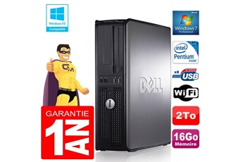 PC De Bureau Dell PC Dell 780 Dt Intel E5300 Ram 16Go Disque 2 To Graveur Dvd WiFi W7