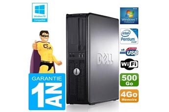 Pc De Bureau Dell Pc Dell 780 Dt Intel E5300 Ram 4Go Disque 500 Go Graveur Dvd Wifi W7