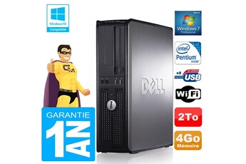 PC De Bureau Dell PC Dell 780 Dt Intel E5300 Ram 4Go Disque 2 To Graveur Dvd WiFi W7