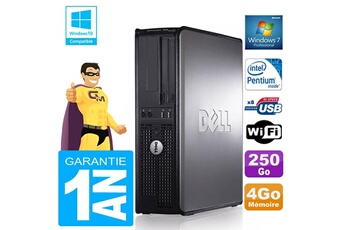 PC De Bureau Dell PC Dell 780 Dt Intel E5300 Ram 4Go Disque 250 Go Graveur Dvd WiFi W7
