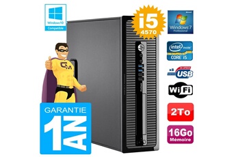 Unité Centrale Hp Pc Hp Prodesk 400 G1 Sff Core I5-4570 Ram 16 Go Disque 2 To Graveur Dvd Wifi W7