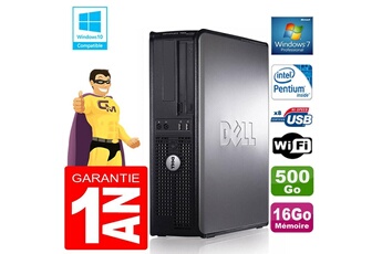 PC De Bureau Dell PC Dell 780 Dt Intel E5300 Ram 16Go Disque 500 Go Graveur Dvd WiFi W7