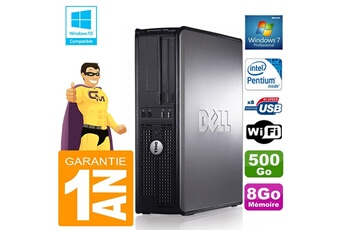 PC De Bureau Dell PC Dell 780 Dt Intel E5300 Ram 8Go Disque 500 Go Graveur Dvd WiFi W7