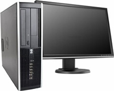 PC Compaq 8100 Elite SFF Intel Core i5 3.2GHz 4Go 250Go HDD Microsoft Windows 7 Ecran 19