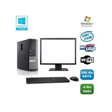 PC Optiplex 790 SFF Intel Pentium G840 2.8GHz 4Go 250Go HDD Ecran 17 Microsoft Windows 7