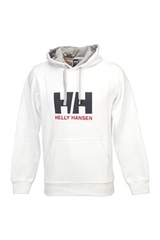 sweat-shirt sportswear helly hansen vestes sweats zippés capuche h.h. hh logo hoodie sw white blanc taille : s réf : 16266