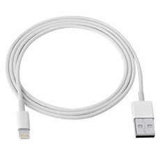 VSHOP 2M Câble pour Apple iPhone X, 8, 8 Plus, 7, 7 Plus, 6, 6 Plus, 6s, 6s Plus, 5, 5s, 5c, SE, iPad 4, Mini, 2, 3, 4, Air, 2, Pro - Blanc