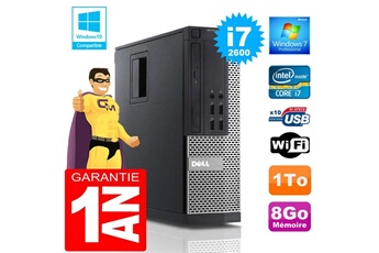 PC De Bureau Dell PC Dell 990 Sff Core i7-2600 Ram 8Go Disque 1 To WiFi W7