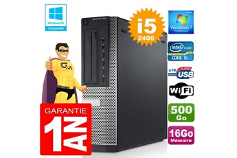 PC De Bureau Dell PC Dell 7010 Dt Core i5-2400 Ram 16Go Disque 500 Go WiFi W7