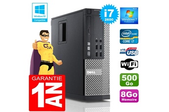 PC De Bureau Dell PC Dell 790 Sff Core i7-2600 Ram 8Go Disque 500 Go WiFi W7