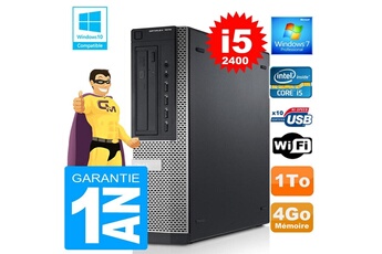 PC De Bureau Dell PC Dell 7010 Dt Core i5-2400 Ram 4Go Disque 1 To WiFi W7