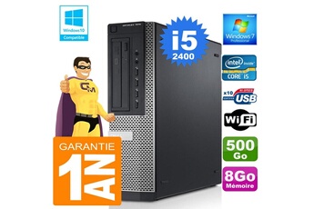 PC De Bureau Dell PC Dell 7010 Dt Core i5-2400 Ram 8Go Disque 500 Go WiFi W7