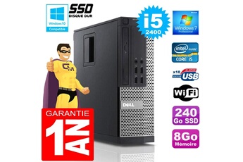 Pc De Bureau Dell Pc Dell 990 Sff Core I5-2400 Ram 8Go Disque 240 Go Ssd Wifi W7